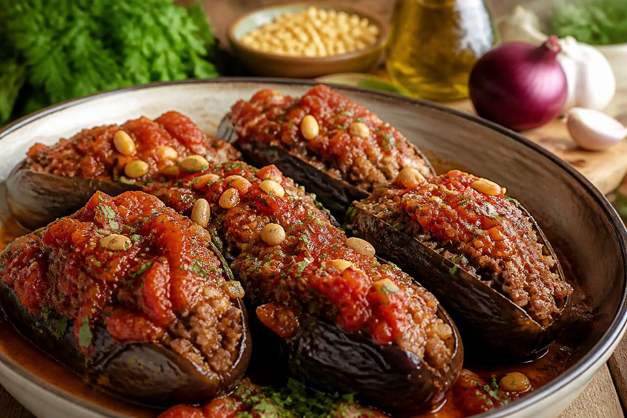 Aubergines farcies libanaises : la recette authentique et savoureuse