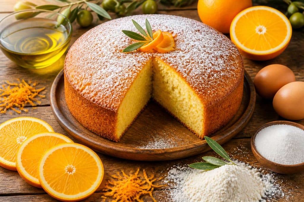 Cake à l'orange et à l'huile d'olive : la recette moelleuse et parfumée