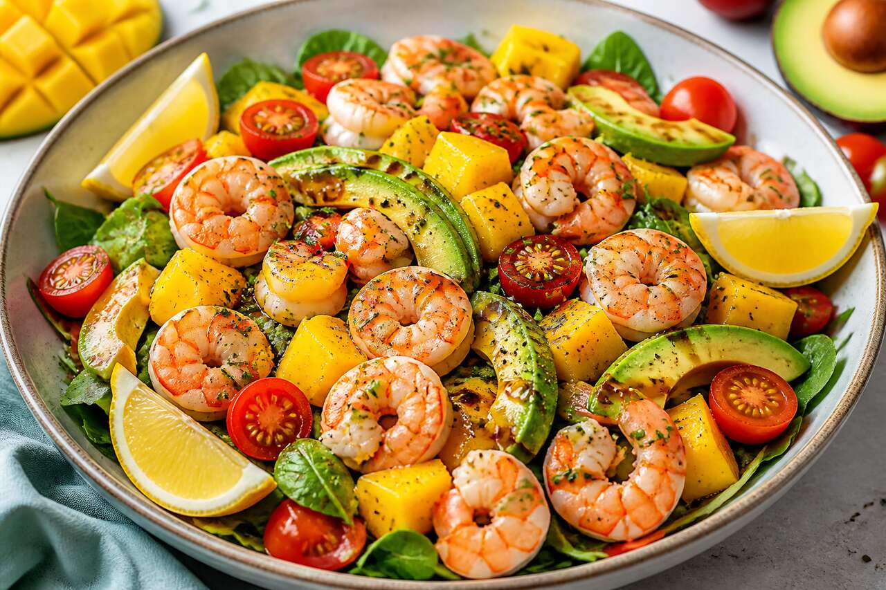 Salade d'avocat et crevettes : recette fraîche et facile