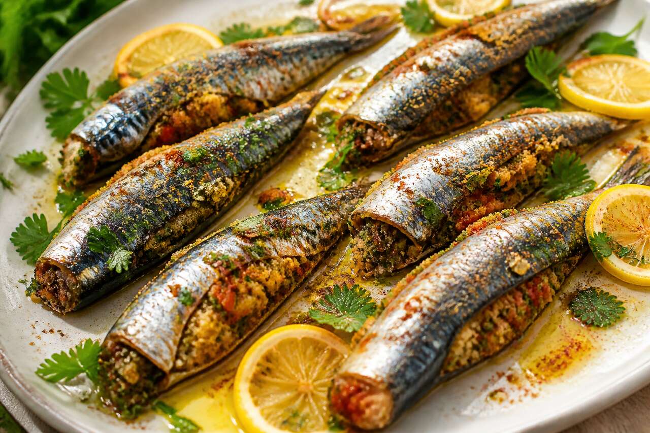 Sardines farcies à la chermoula : recette parfumée et ensoleillée