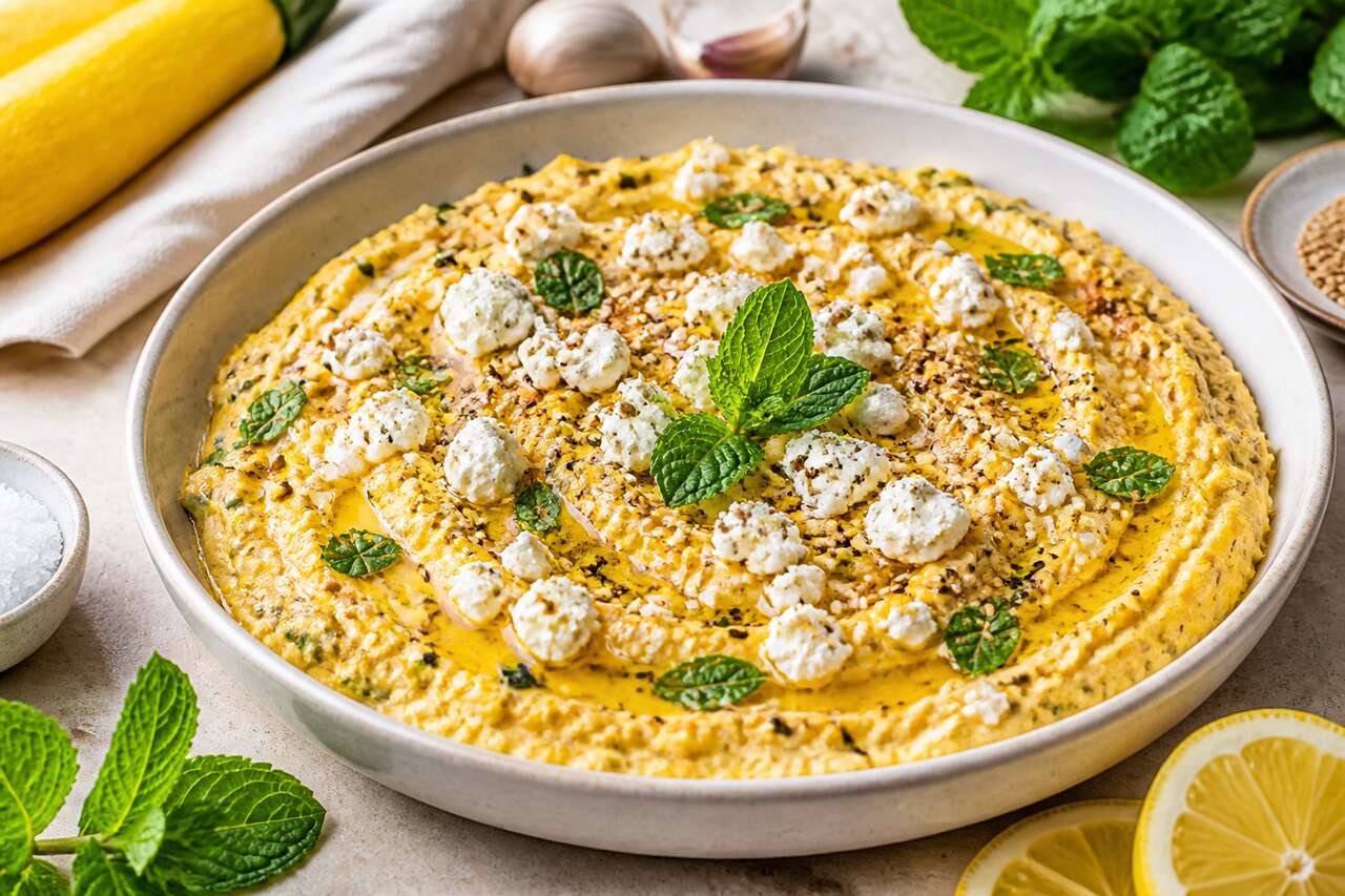 Tartinade de courgette jaune et feta : une recette facile et savoureuse