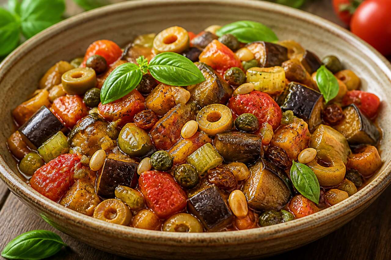 Caponata sicilienne maison : la recette facile et savoureuse