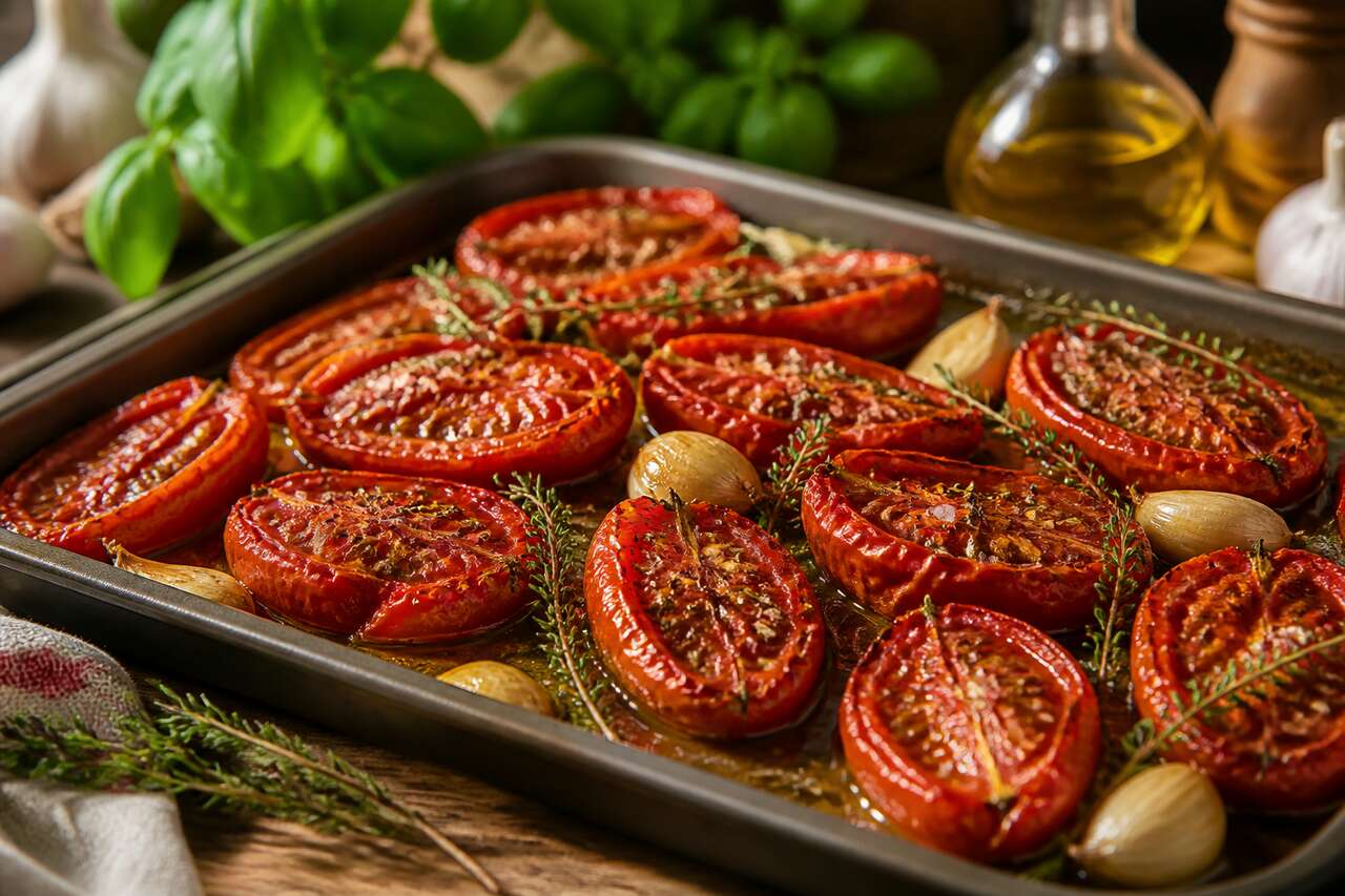 Tomates confites à l'huile d'olive : recette maison facile