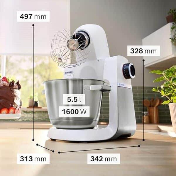 Découvrez notre test du robot pâtissier Bosch MUMS6EW22 à grande capacité : performances, avantages et avis d'utilisation pour bien choisir votre robot.