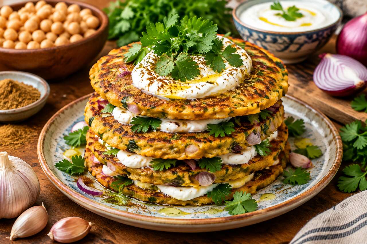 Galettes de pois chiches sans gluten : recette facile et gourmande