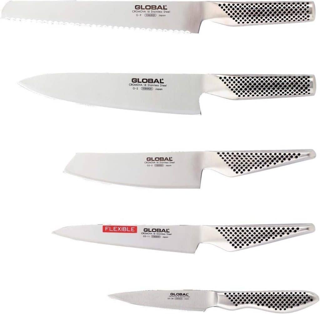 Test de l'ensemble 5 couteaux Global G-2951138R