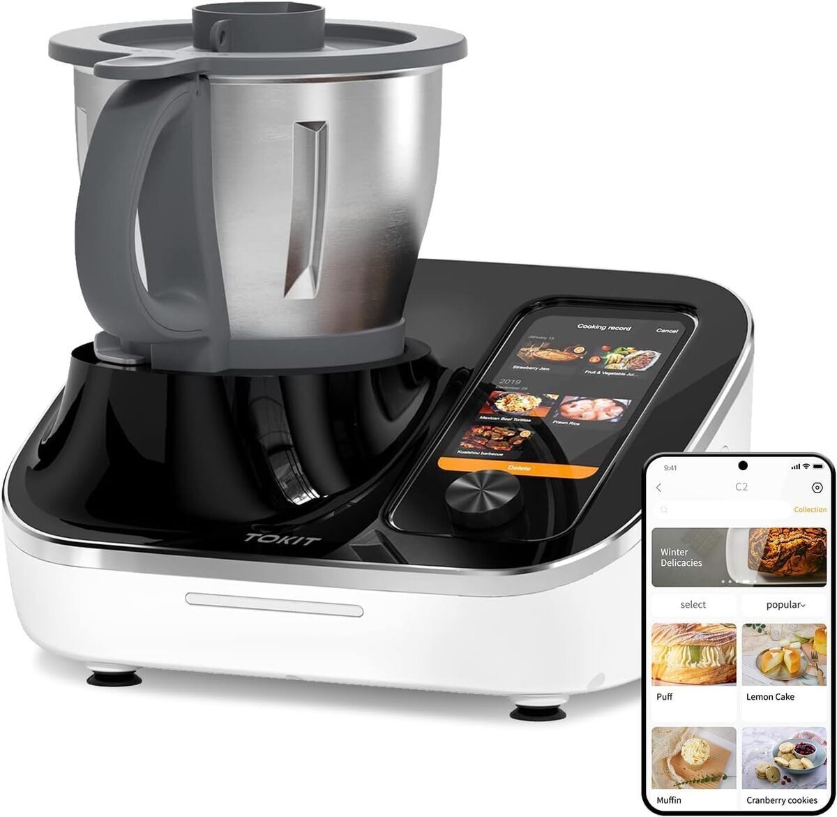 Test du robot cuisine multifonction TOKIT C2 AI : 21 modes et écran tactile