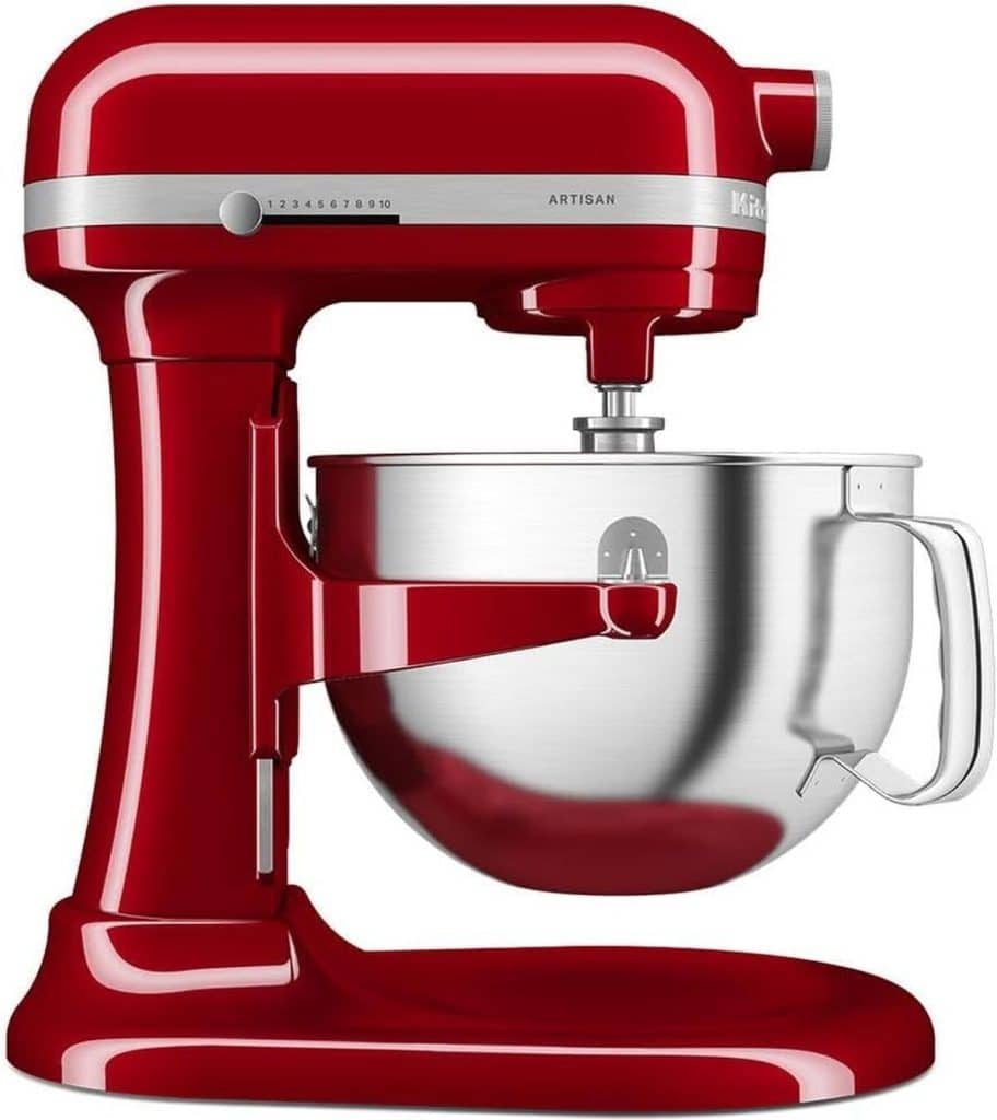 Test du robot pâtissier KitchenAid Artisan : puissance et design rouge empire