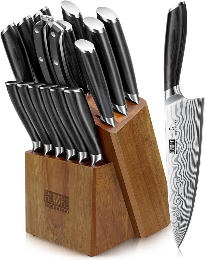 Test : set de couteaux cuisine Hoshanho 16 pièces