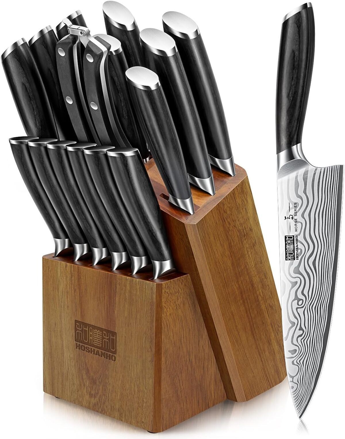Test : set de couteaux cuisine Hoshanho 16 pièces
